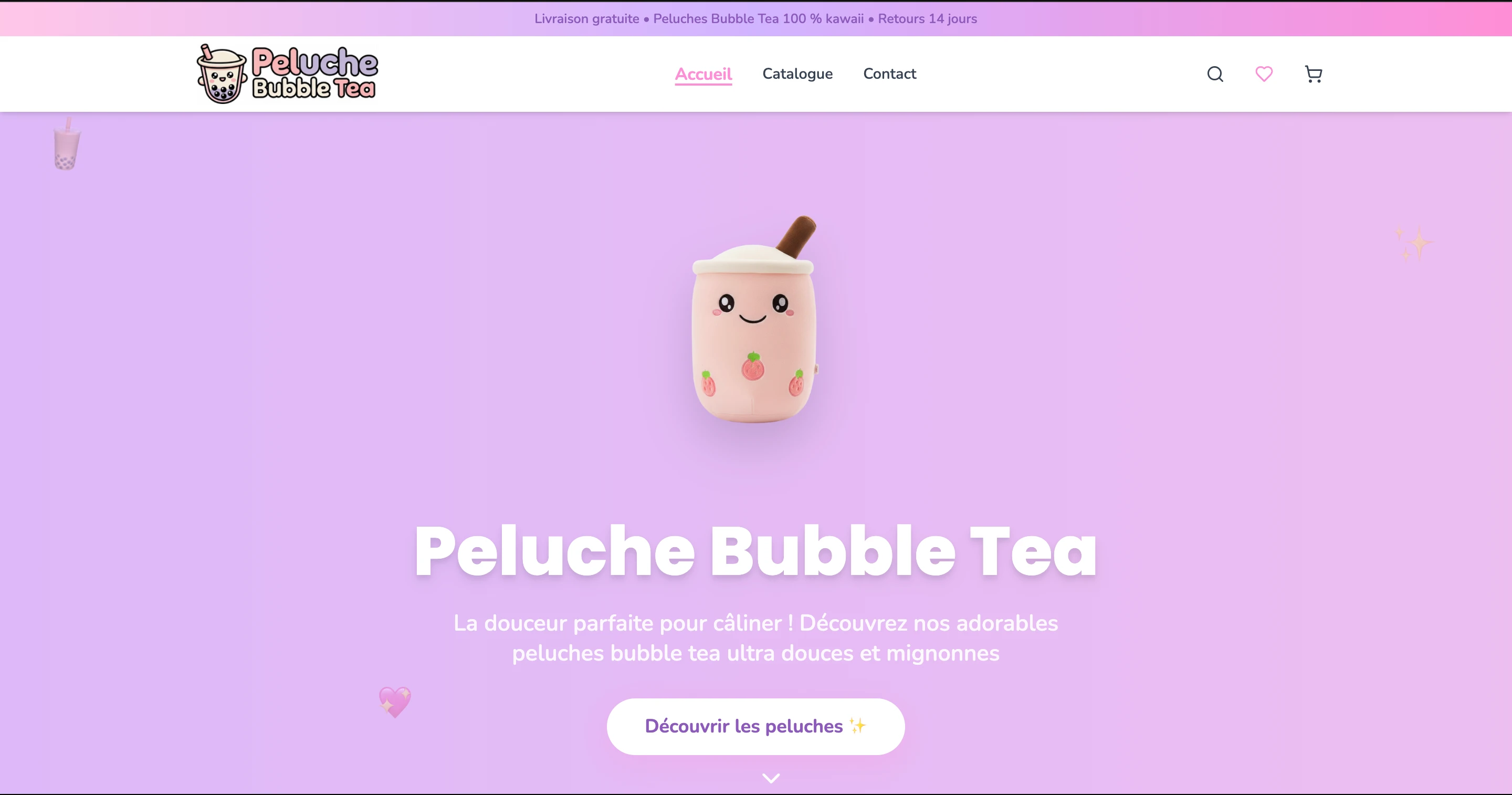Aperçu du site peluche-bubble-tea.fr